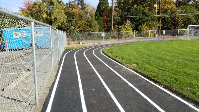 Running Track line striping